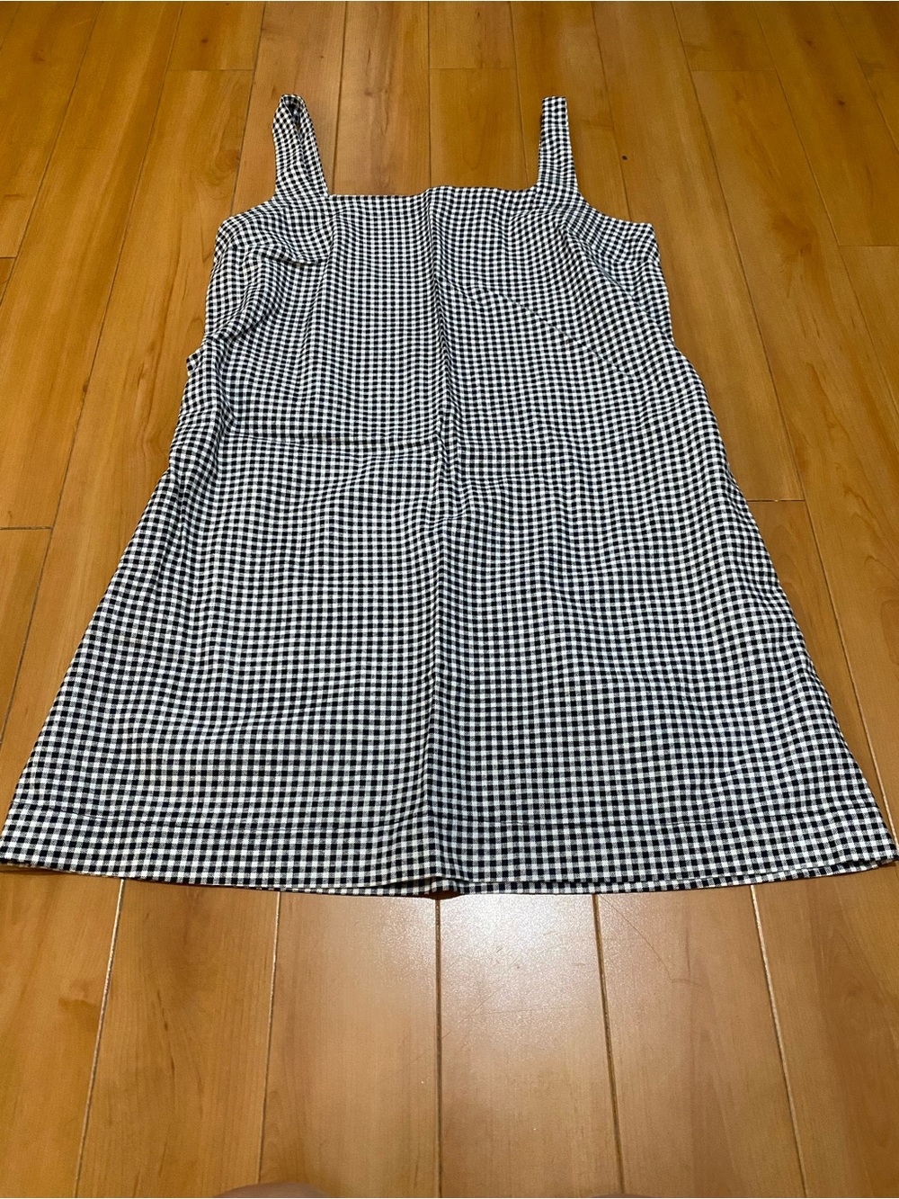 a new day Black & White Gingham Mini Dress